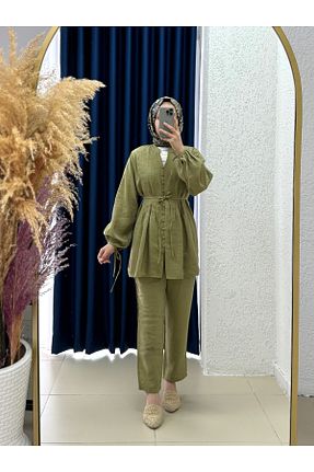 ست بالاتنه و پائین تنه حجاب رنگی زنانه رگولار MİHRA STORE - کد 941006967