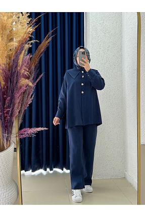 ست بالاتنه و پائین تنه حجاب رنگی زنانه رگولار MİHRA STORE - کد 940993197
