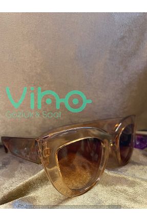 عینک آفتابی قهوه ای زنانه UV400 shop - کد 941012455