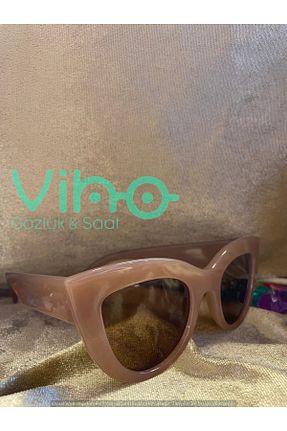 عینک آفتابی بژ زنانه UV400 shop - کد 941012321