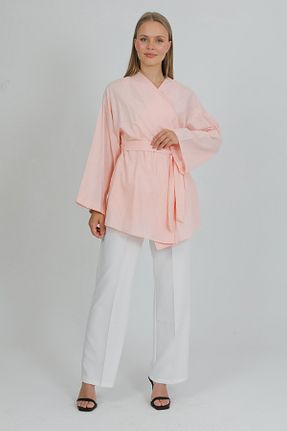 کیمونو و کافتان صورتی زنانه %100 پنبه PASTELASTORE - کد 941030587