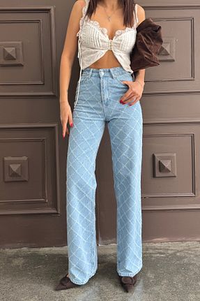 شلوار جین آبی زنانه پاچه پهن XRAY JEANS - کد 941042712