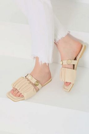 دمپائی زنانه چرم مصنوعی Butik - کد 941048626