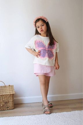 ست بالاتنه و پائین تنه رنگی بچه گانه بافتنی lesa kids wear - کد 941146702