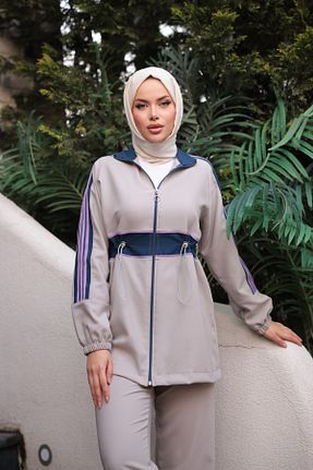 ست گرمکن حجاب طوسی زنانه رگولار Ryzi Moda - کد 941167806