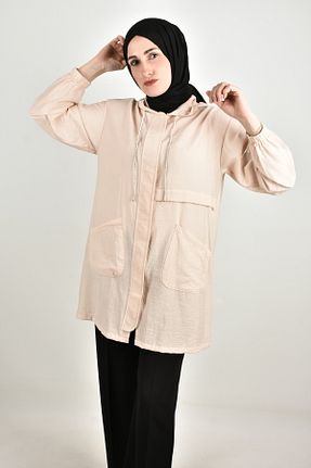 تونیک بژ زنانه بافتنی moda caddesi - کد 941203527