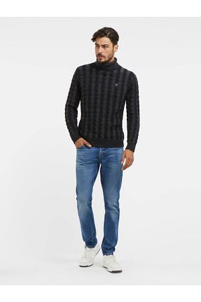 شلوار جین رنگی مردانه پاچه لوله تفنگی Guess - کد 773521145