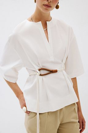 بلوز نباتی زنانه ساده VATKALI - کد 941156057