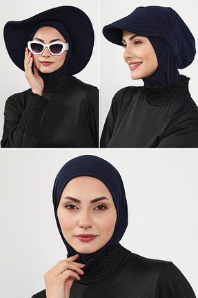 کلاه شنای حجاب مشکی زنانه Aisha