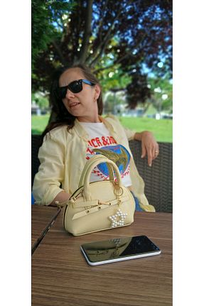 کیف دستی زرد زنانه ابعاد کوچک ÇANTA - کد 941232984