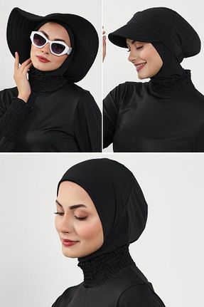 کلاه شنای حجاب مشکی Aisha