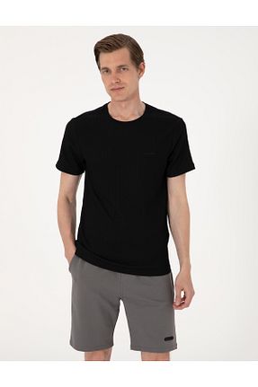 تیشرت مشکی مردانه اسلیم فیت Pierre Cardin - کد 941225588