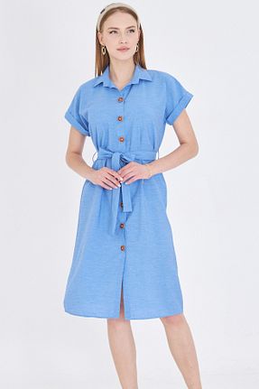 لباس آبی زنانه بافتنی armonika - کد 941225915
