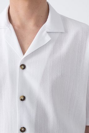 پیراهن سفید مردانه اورسایز İLKCET MODA - کد 941247980