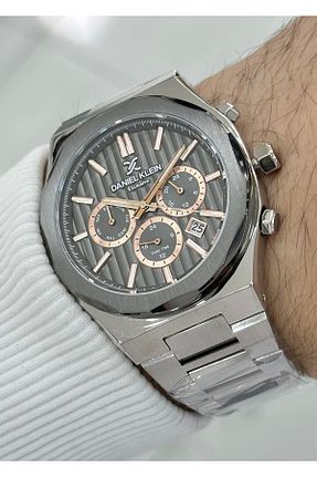ساعت مچی طوسی مردانه 43 میلی متر Daniel Klein - کد 941245274