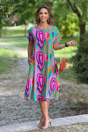 لباس رنگی زنانه بافتنی Nevin Kaya Moda - کد 941292790