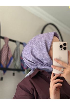 شال صورتی زنانه پنبه ای MONOOR - کد 941300445