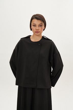 کت حجاب مشکی Relaxed Mevra - کد 941303779