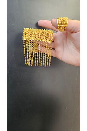 دستبند جواهر زرد زنانه روکش طلا Stor - کد 941963600