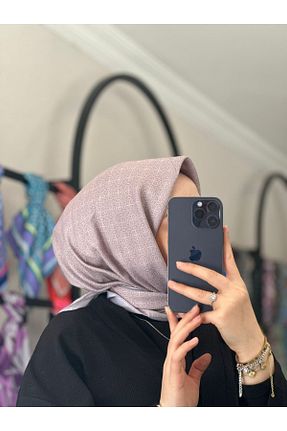 شال صورتی زنانه پنبه ای MONOOR - کد 941338562