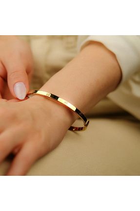 دستبند استیل (فولاد) زرد زنانه استیل (فولاد) Calmea Jewellery - کد 941529135
