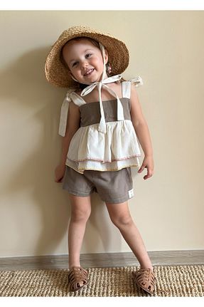 لباس قهوه ای بچه گانه پنبه ای MAMAOLAS - کد 941629573
