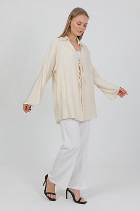 کیمونو و کافتان سفید زنانه مخلوط ویسکون PASTELASTORE - کد 941383577
