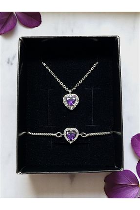 ست استیل بنفش زنانه 3 تایی Tixy Pixy - کد 941554754