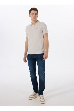 شلوار جین سفید مردانه پاچه تنگ HUGO - کد 941562142