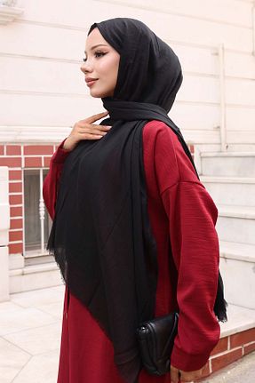 روسری مشکی ساده giyze - کد 941630740