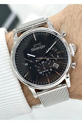 ساعت مچی مشکی مردانه 43 میلی متر Slazenger - کد 941601674