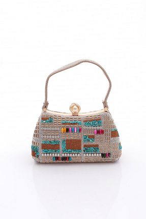 کیف دوشی بژ زنانه حصیر Guja - کد 941608340