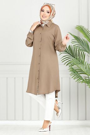 تونیک حجاب رنگی زنانه ویسکون ModaMerve - کد 941635131