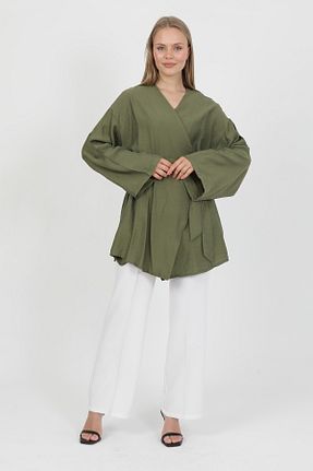 کیمونو و کافتان سفید زنانه مخلوط ویسکون PASTELASTORE - کد 941615788