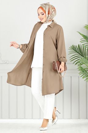 تونیک حجاب رنگی زنانه ویسکون ModaMerve - کد 941635131
