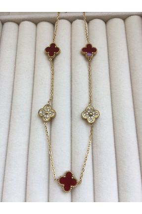 گردنبند استیل ( فولاد ) زرشکی استیل ضد زنگ GUNESTAKI - کد 941648048