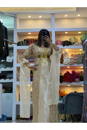 لباس مجلسی و فارغ التحصیلی صورتی زنانه توری SOLİN YÖRESEL - کد 941661237