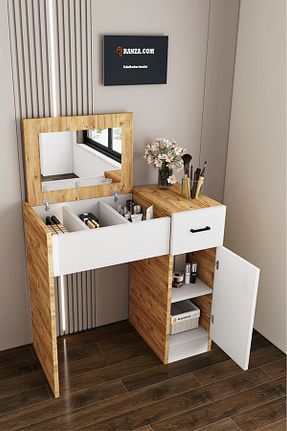 میز آرایش و میز توالت قهوه ای Suntalam MEDEFE HOME - کد 941664849