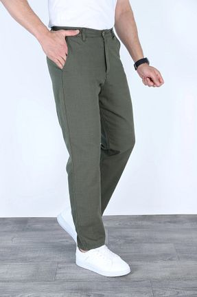 شلوار خاکی مردانه کتان MYRAB DENİM - کد 941660069