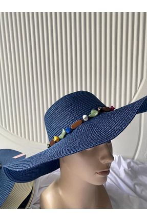 کلاه سرمه ای زنانه حصیر ns tasa - کد 941702984