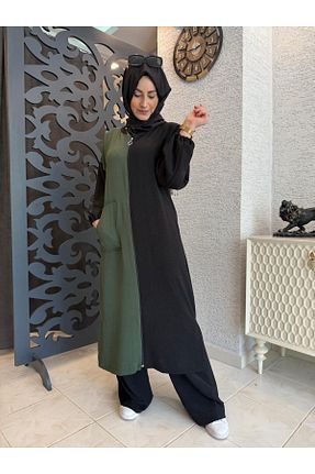 ست گرمکن حجاب مشکی زنانه رگولار AYSUN AYDEMİR - کد 941707259
