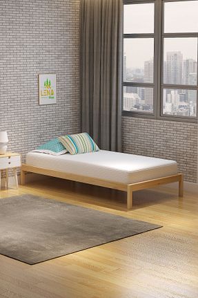 چارچوب تخت قهوه ای چوب lena ahşap - کد 941728997