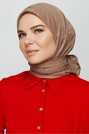 روسری قهوه ای 100 x 100 MENESSA - کد 941746896