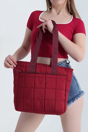 کیف دوشی زرشکی زنانه پارچه ای MILANOFOX - کد 941752322