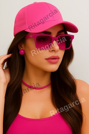 کلاه صورتی زنانه پنبه ای Ritagarcia - کد 941770666