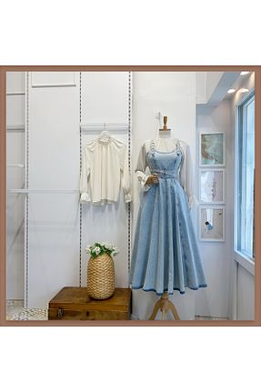 لباس آبی زنانه جین Faya Boutique - کد 942005512