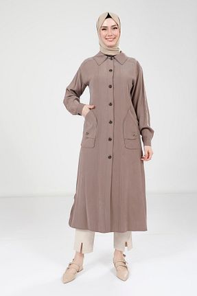 رویه حجاب بژ زنانه پنبه ای Beyza - کد 941817569
