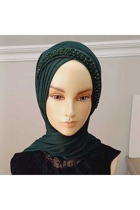 روسری سبز پلی استر BERKE TUHAFIYE AKSESUAR - کد 941854060