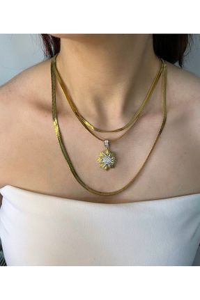 گردنبند استیل ( فولاد ) متالیک استیل (فولاد) YARELLSHİNE - کد 941868324
