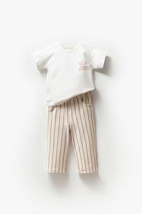 ست نوزادی بژ بچه گانه پنبه ای Jikko Baby - کد 941888535
